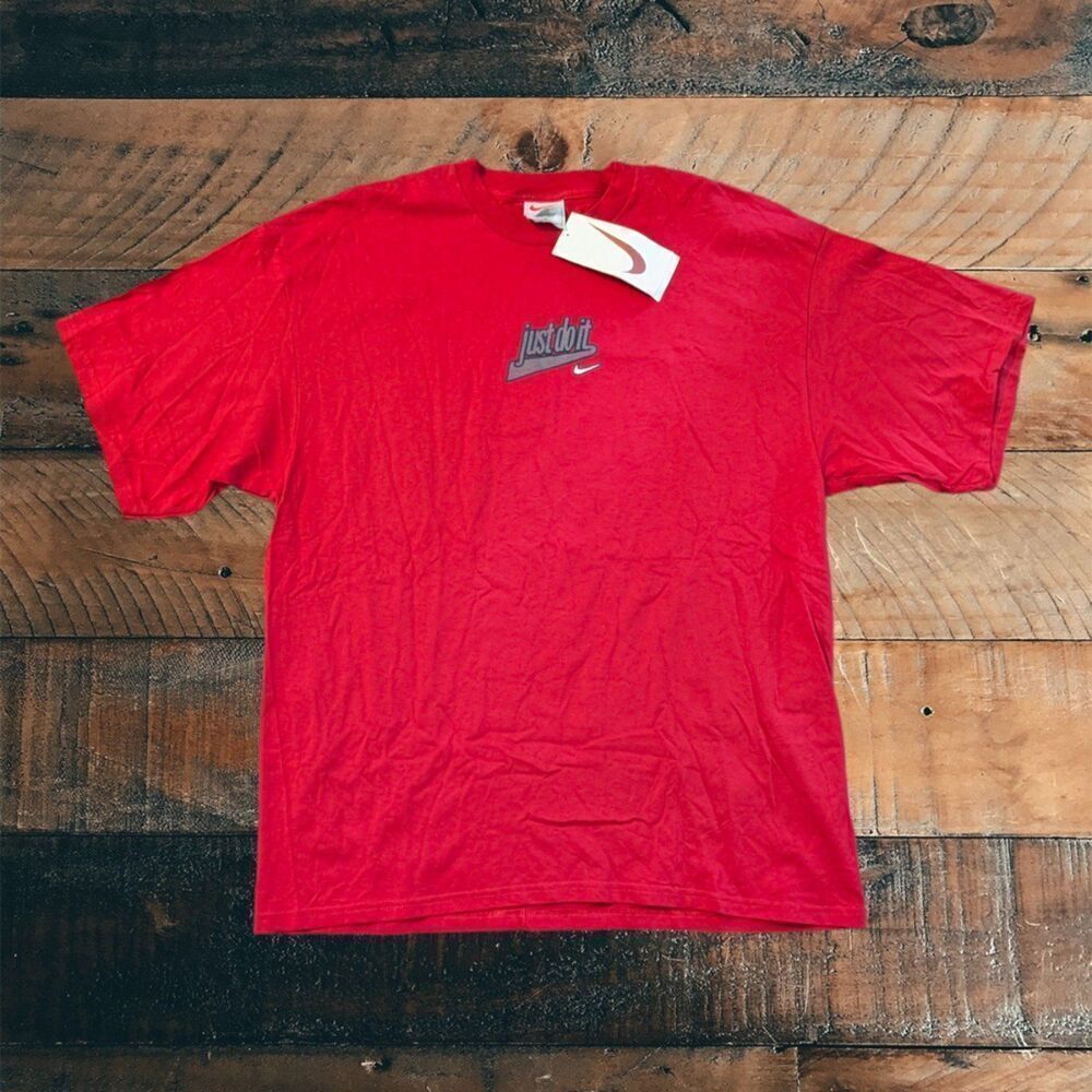 90s Vintage Nike Short Sleeve Streetweat Shirt Men’s XL Just Do It Deadstock NWT